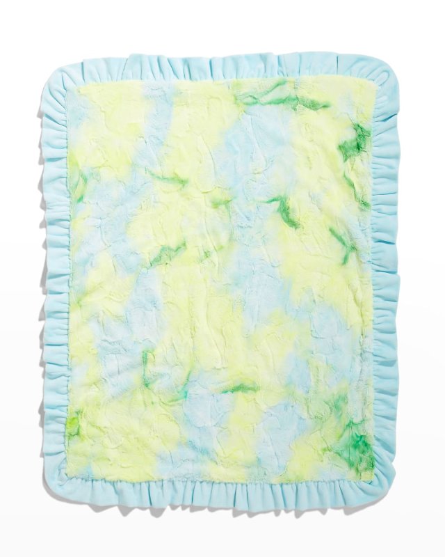 Tie-Dye Satin Baby Blanket